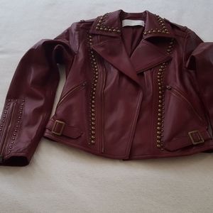 Faux leather jacket